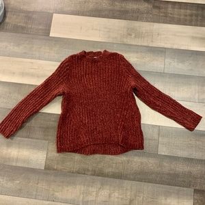 Pink knitted sweater